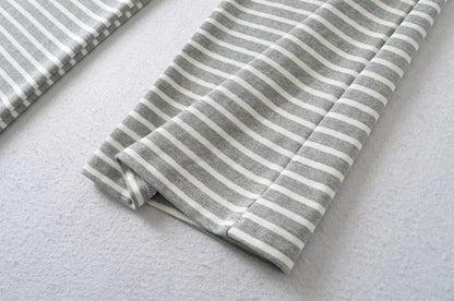 Soft flared striped pants