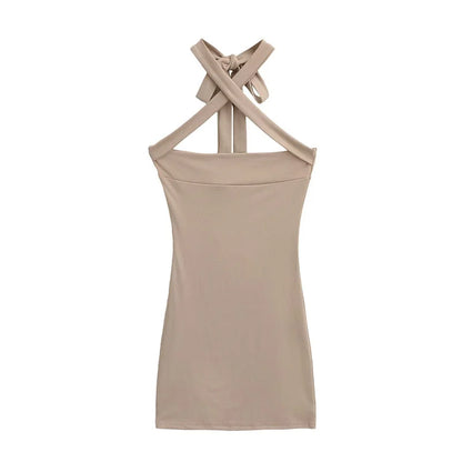 X collar dress