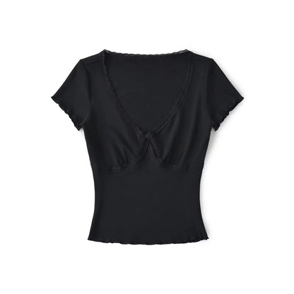 Lace triangle shirt