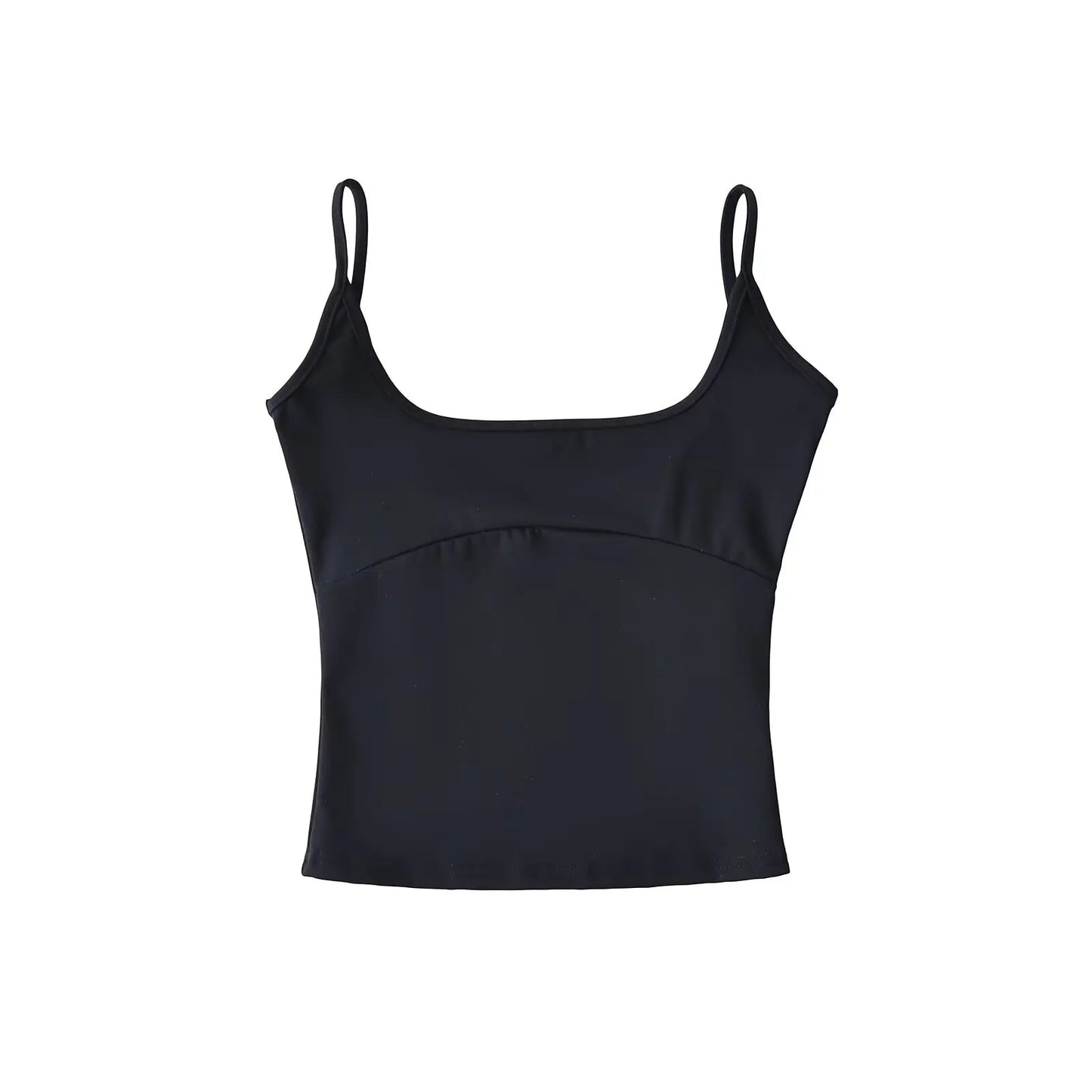 Basic tank top with cleavage