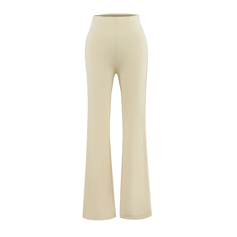 High rise flared pants