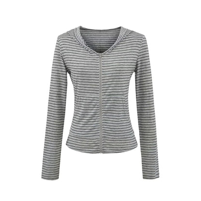 Delicate soft striped sweatshirt