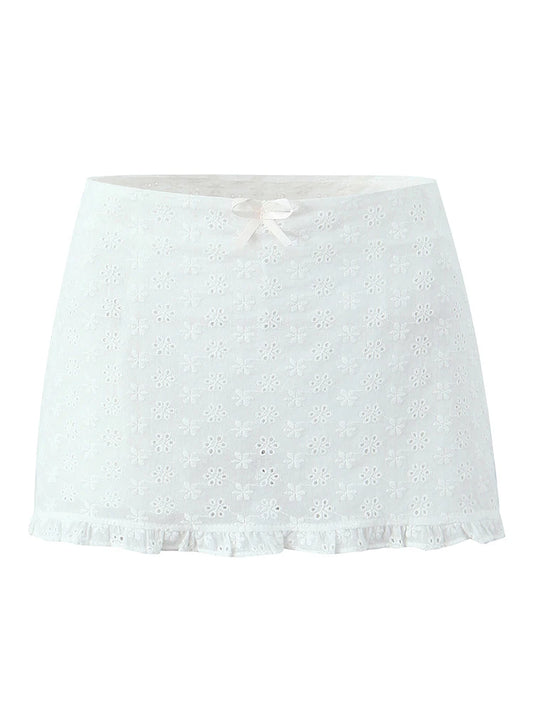 חצאית תחרה מיני