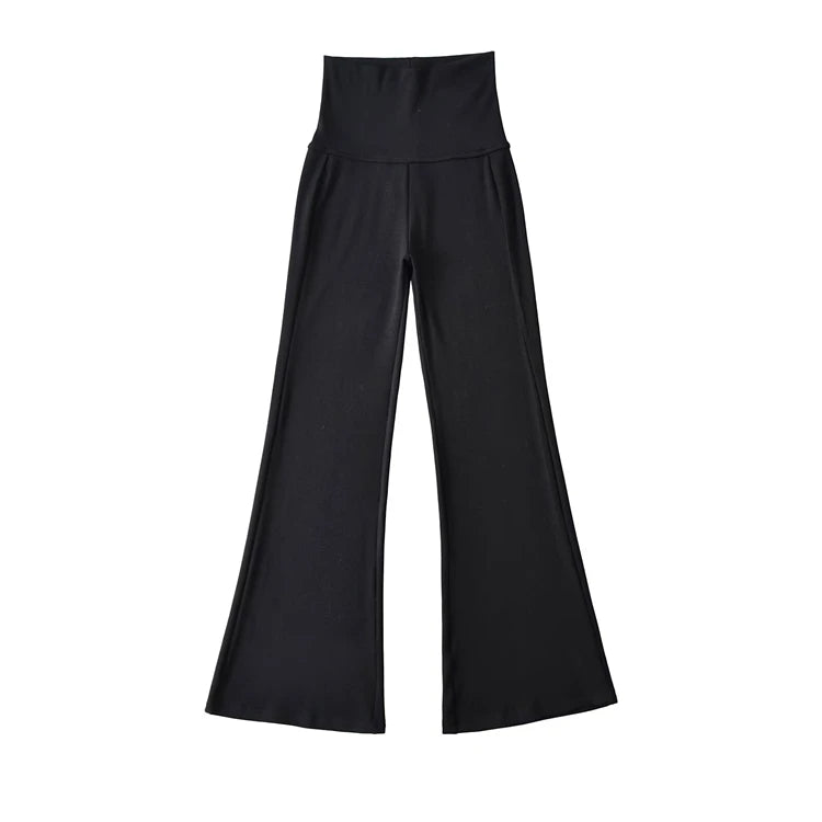 High rise flared pants