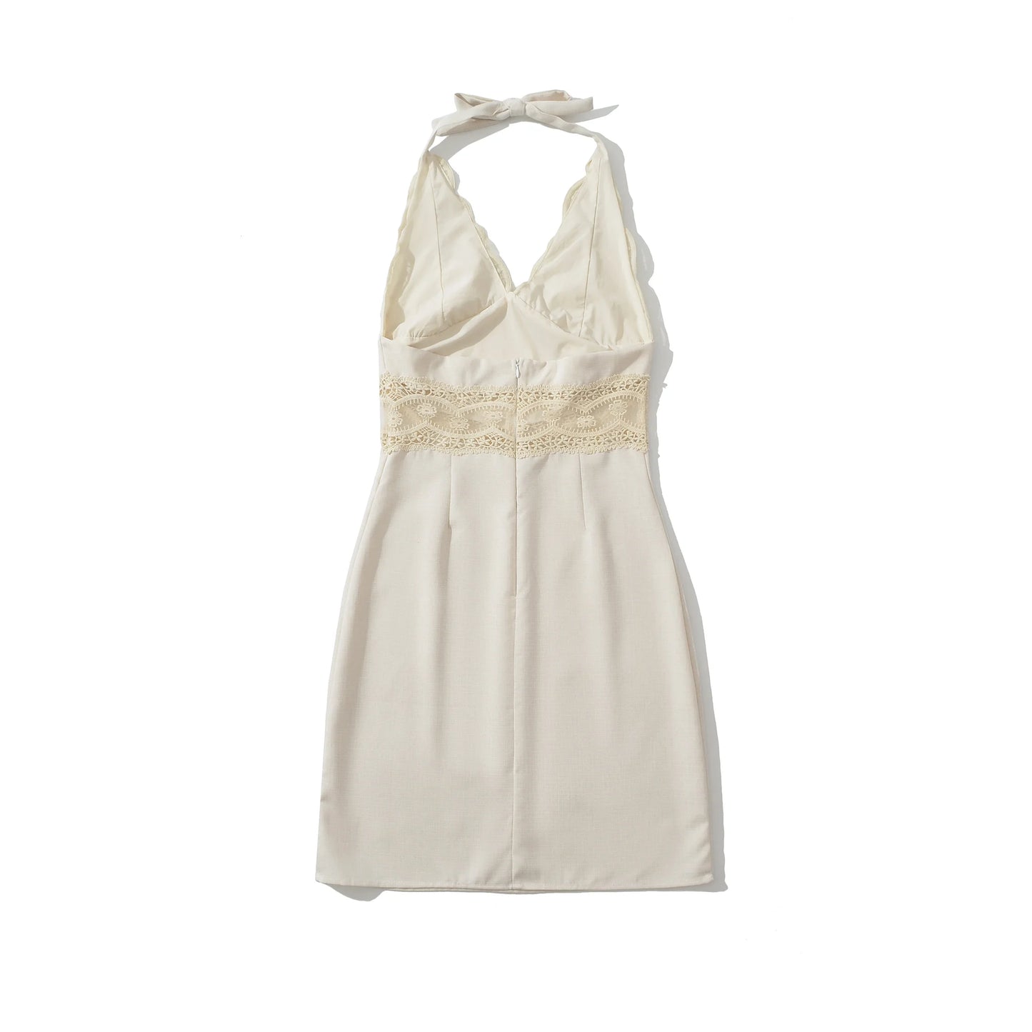 Lace collar dress