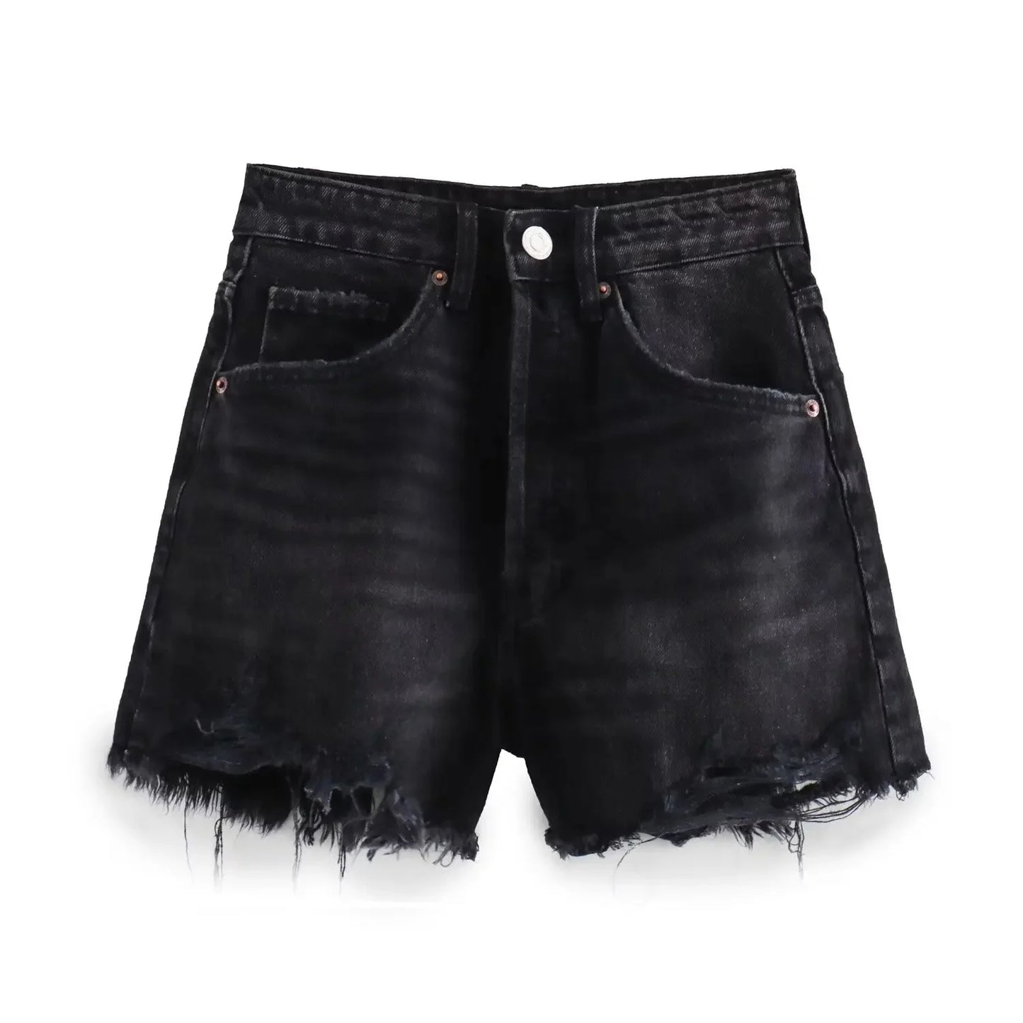 Ripped short jeans
