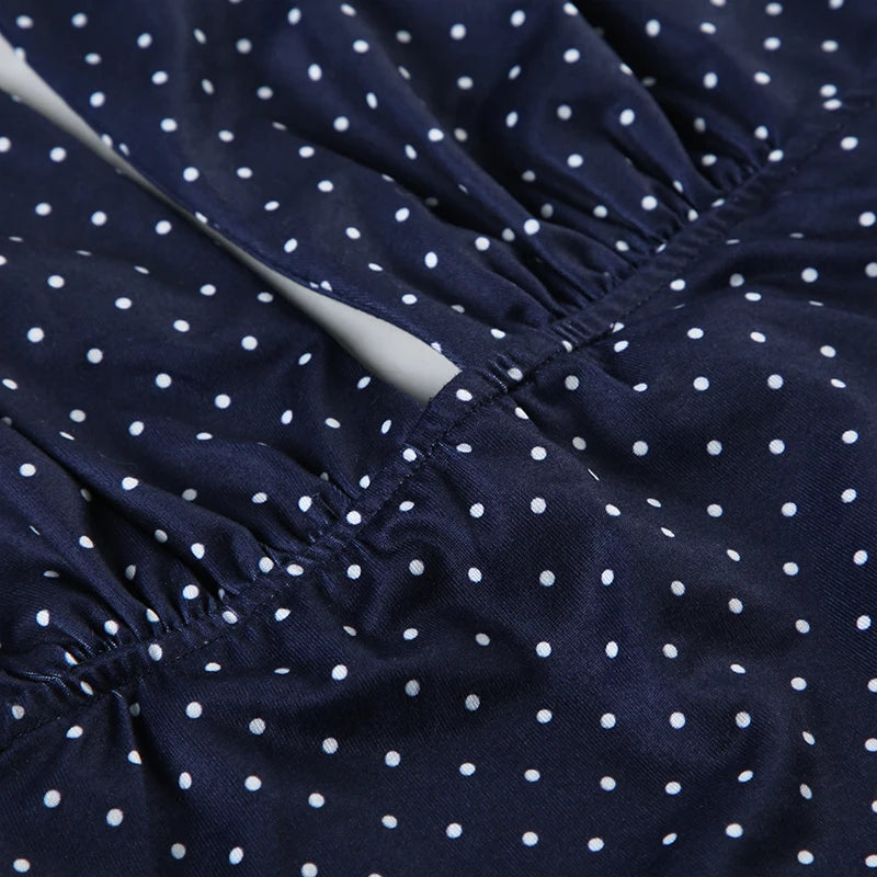 Dotted skirt and tank top set