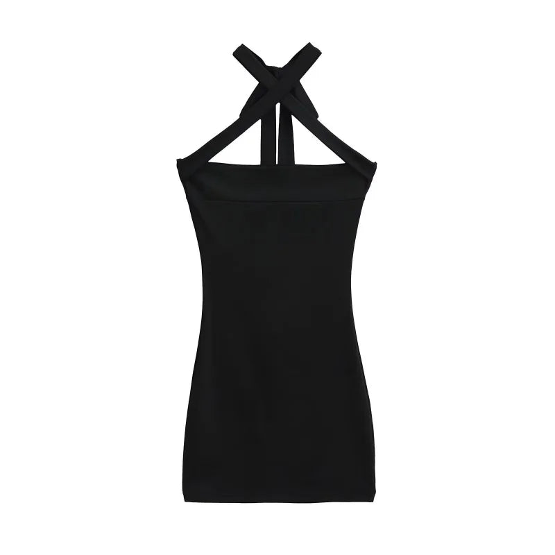 X collar dress