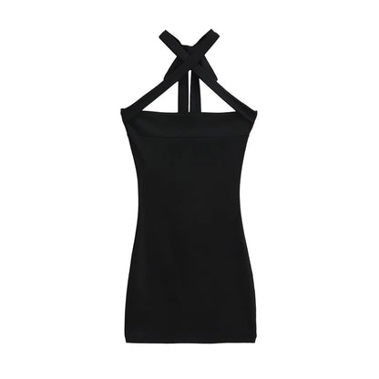 X collar dress