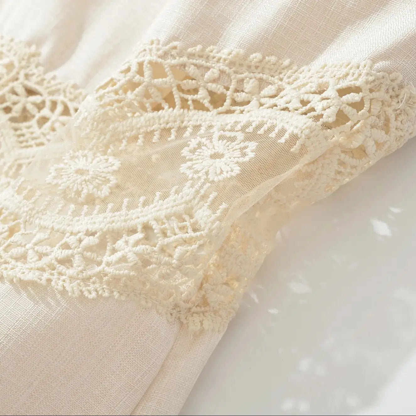 Lace collar dress