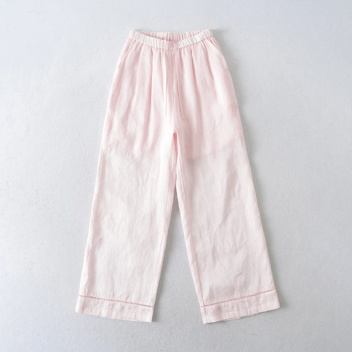 Light wide trousers