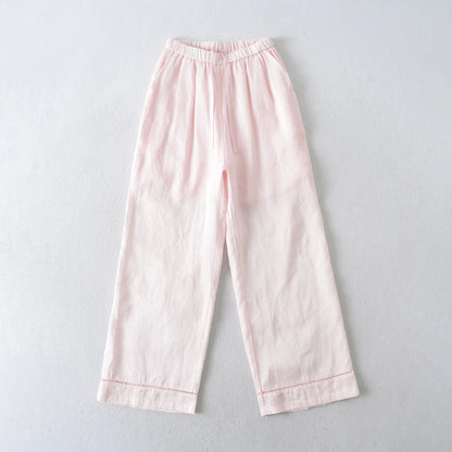 Light wide trousers