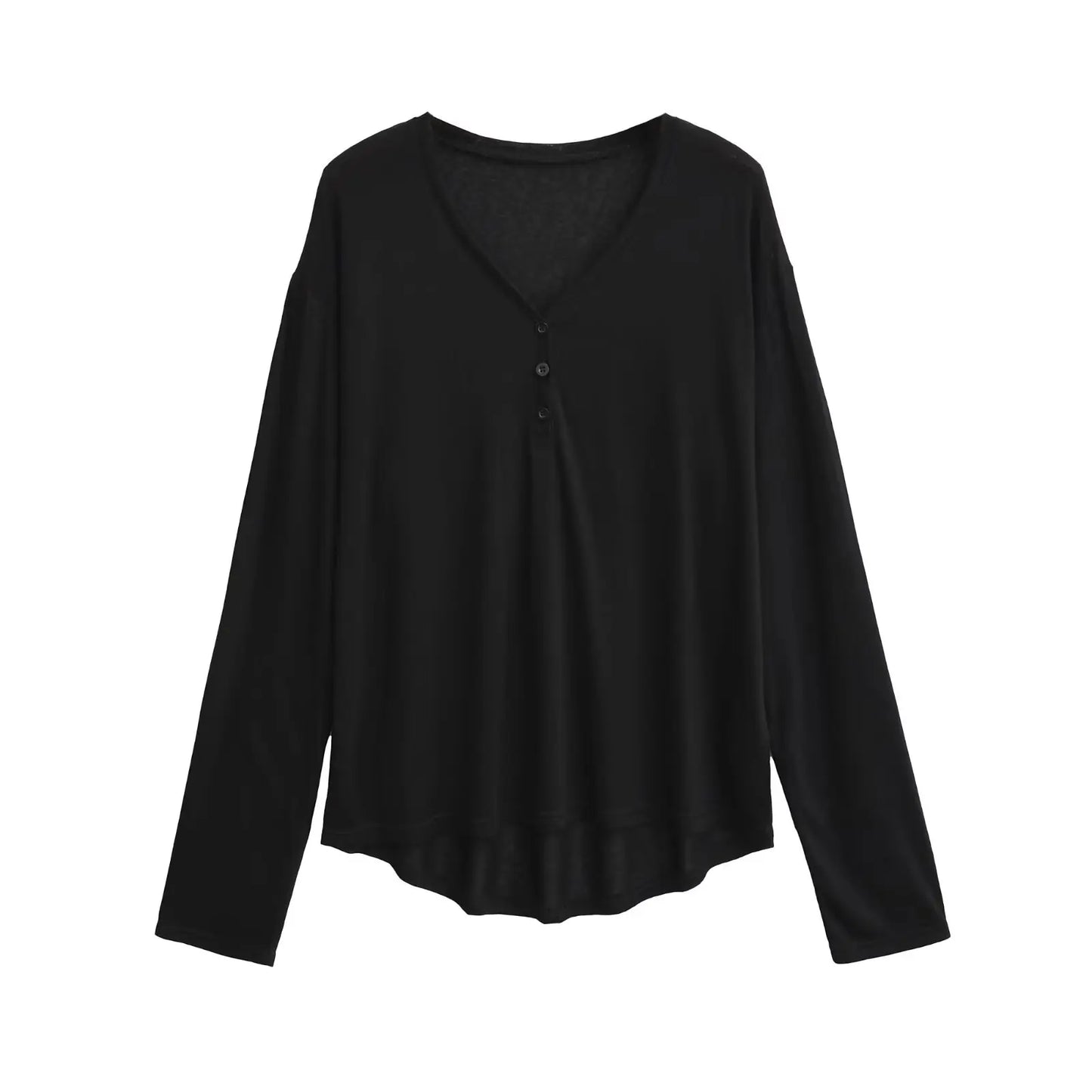 Long soft buttoned shirt
