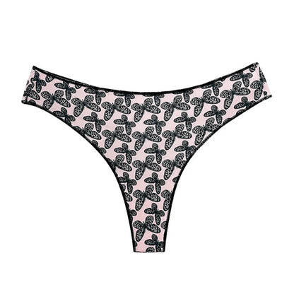 Seamless thong with a variety of illustrations