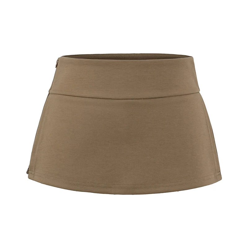 Mini skirt with trousers