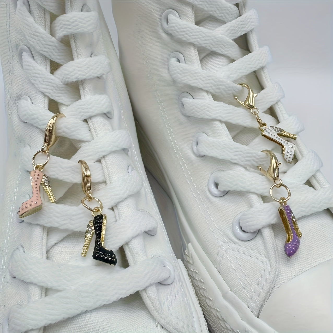 High heel pendants and shoe accessories