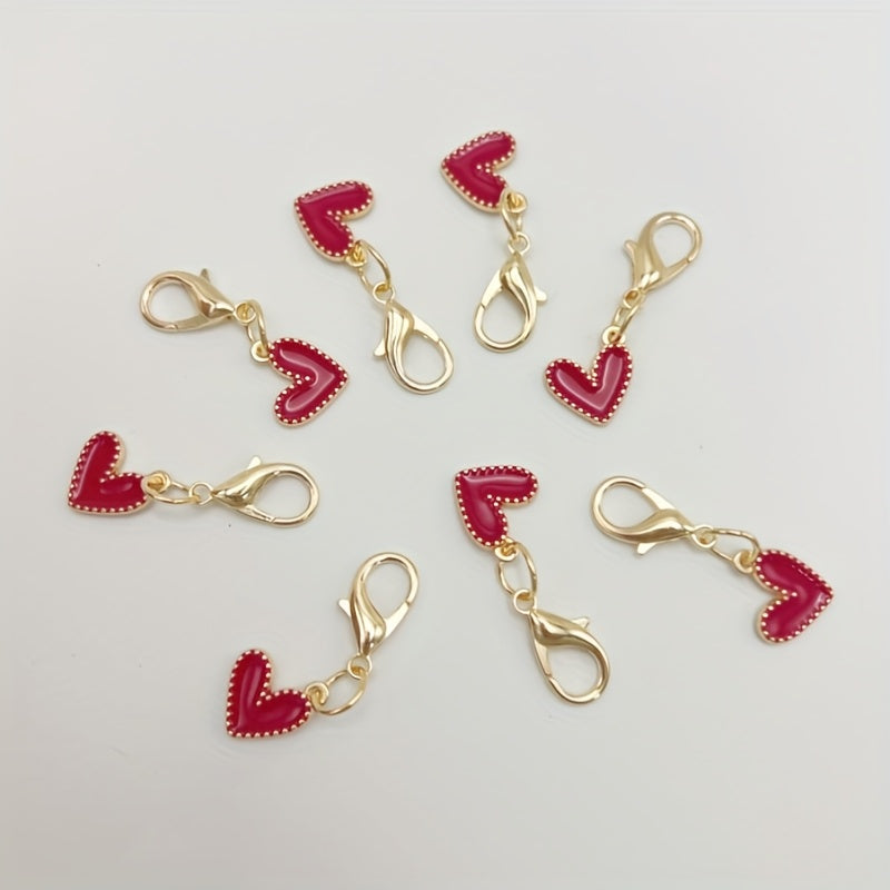 Heart pendants accessories for shoes
