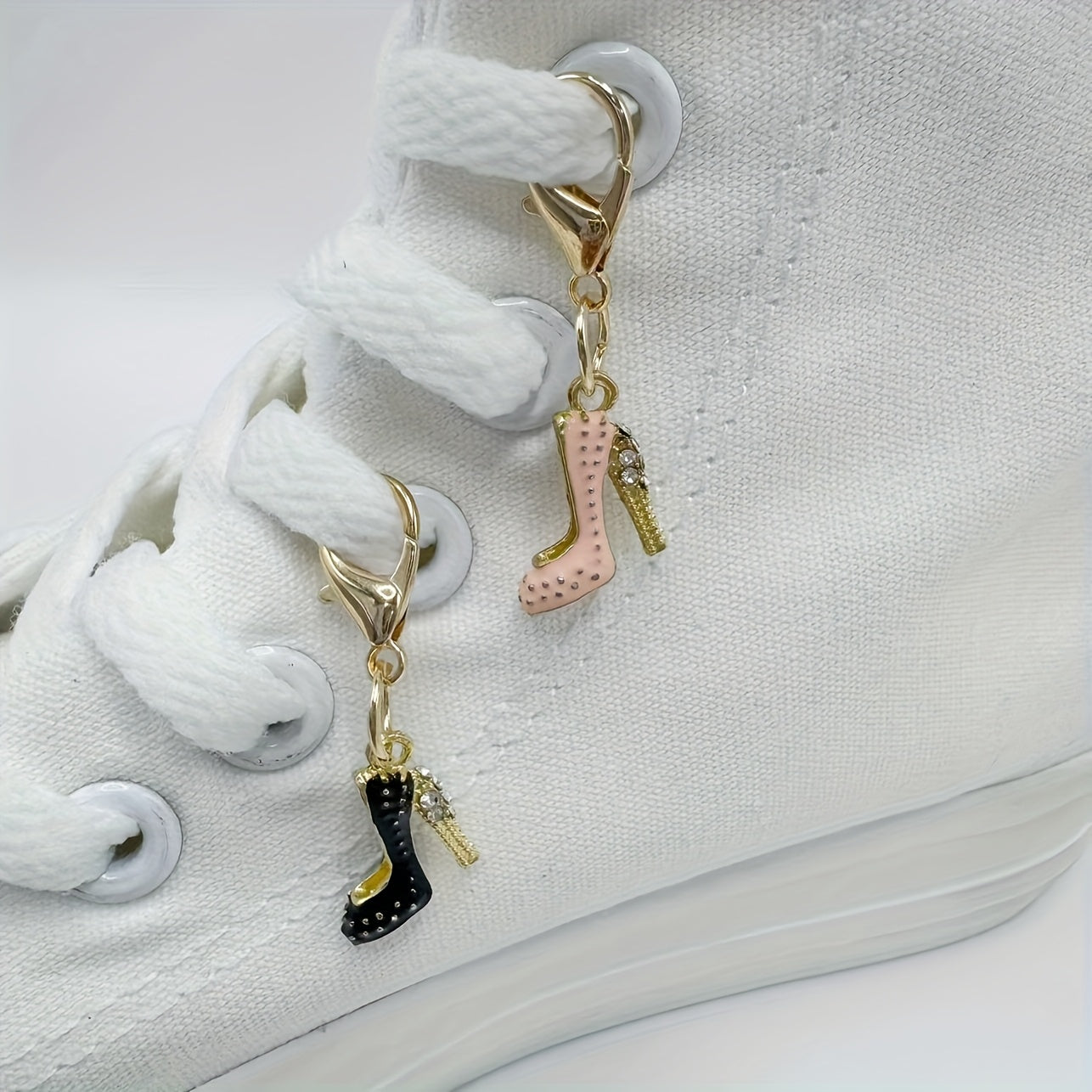 High heel pendants and shoe accessories