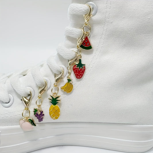 Fruit pendants and accessories for shoes