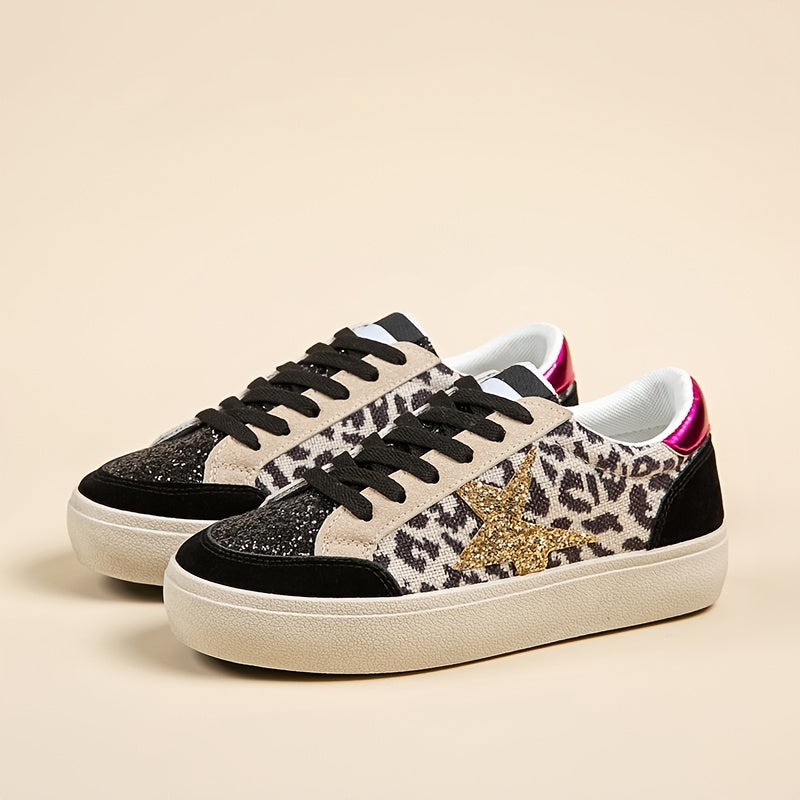 Sneakers with glittering stars