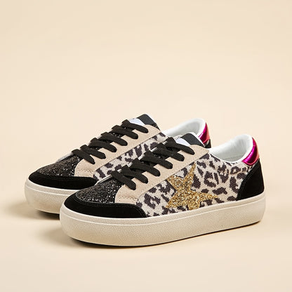 Sneakers with glittering stars