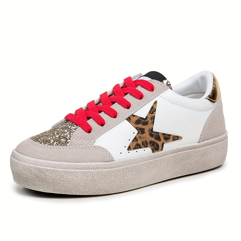 Sneakers with glittering stars